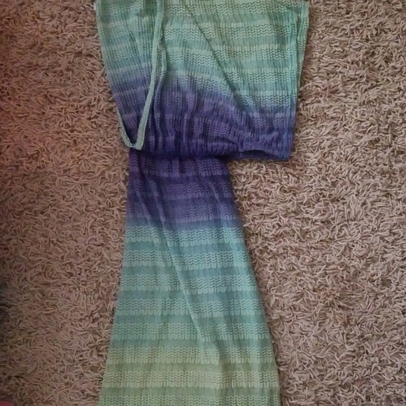 Jordan Taylor SM Ombre Blue/Green Gradient Swim Coverup - Picture 5 of 10